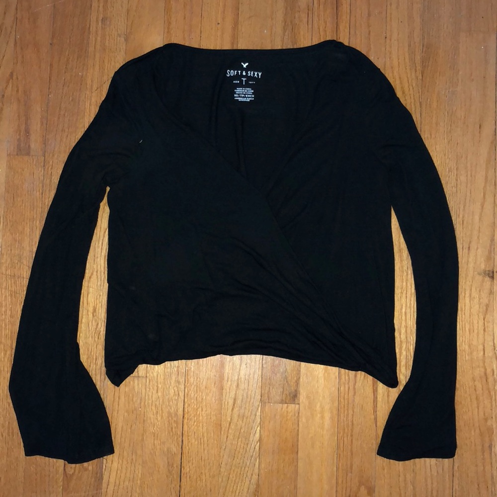 American Eagle Soft & Sexy Black top